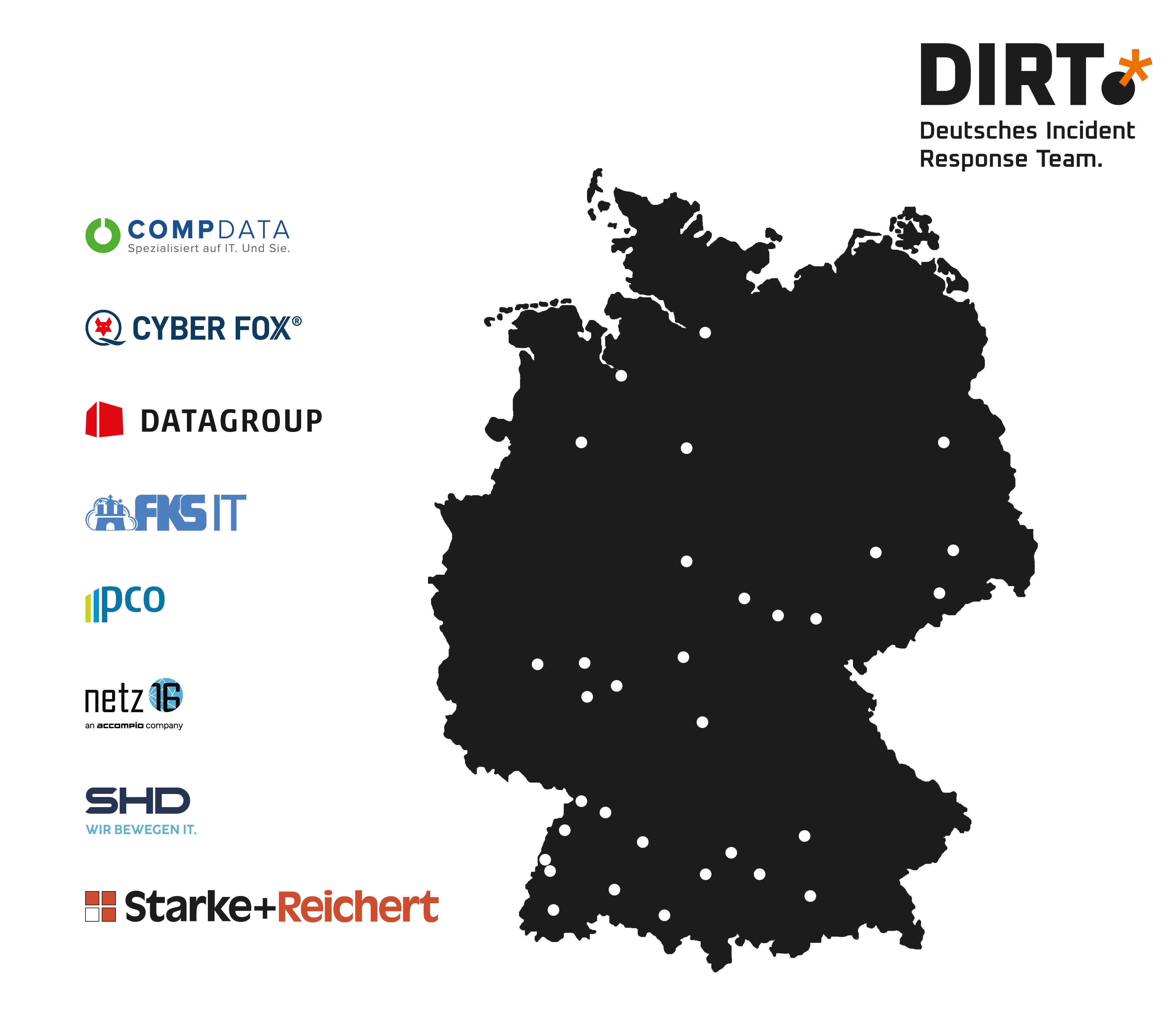 Karte - IT-Expertise an über 80 Standorten in Deutschland